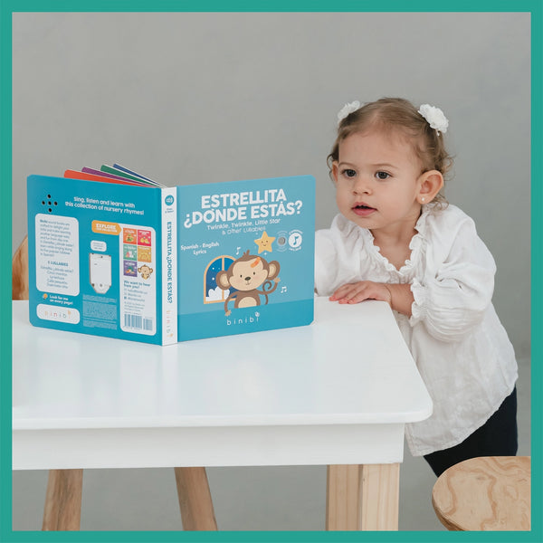 Binibi - Estrellita Bilingual Musical Book: Spanish Nursery Rhymes