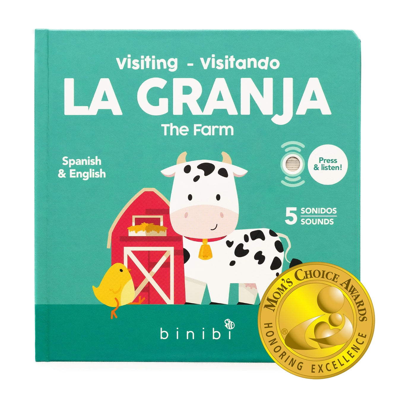 Binibi - La Granja Bilingual Sound Book: Farm Animal Sounds