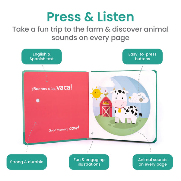 Binibi - La Granja Bilingual Sound Book: Farm Animal Sounds