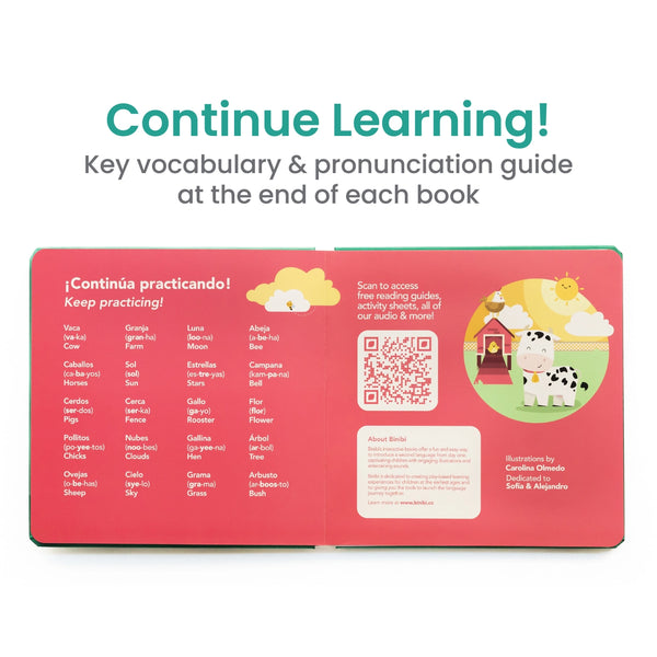 Binibi - La Granja Bilingual Sound Book: Farm Animal Sounds
