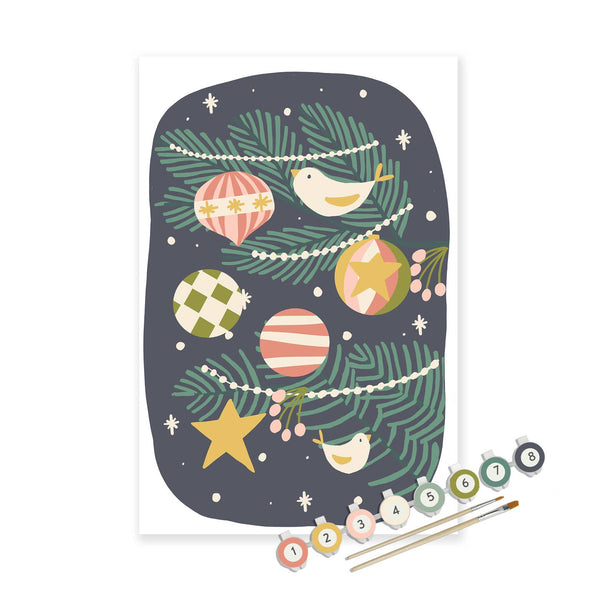 Decorative advent calendar with Christmas-themed design on a white background