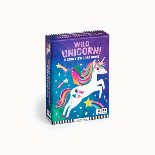 Wild Unicorn! card game box cover on white background
