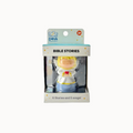 angel figurine in box labeled bible stories