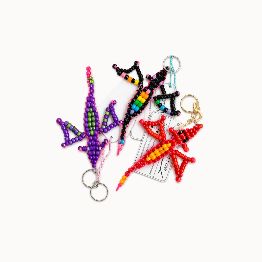 Cryptic Hollow Fibers - Beaded Critter Keychains