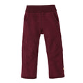 Maroon children's pants on a white background