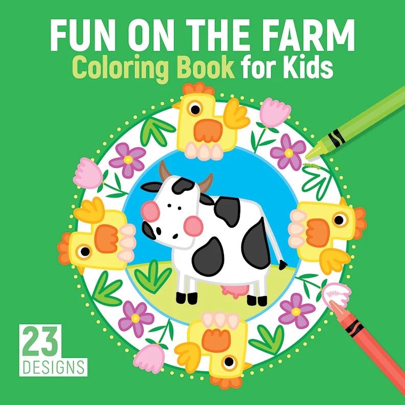Happy Fox BOOKS - Coloring Book - Fun on the Farm