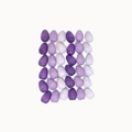 Purple variety wooden eggs