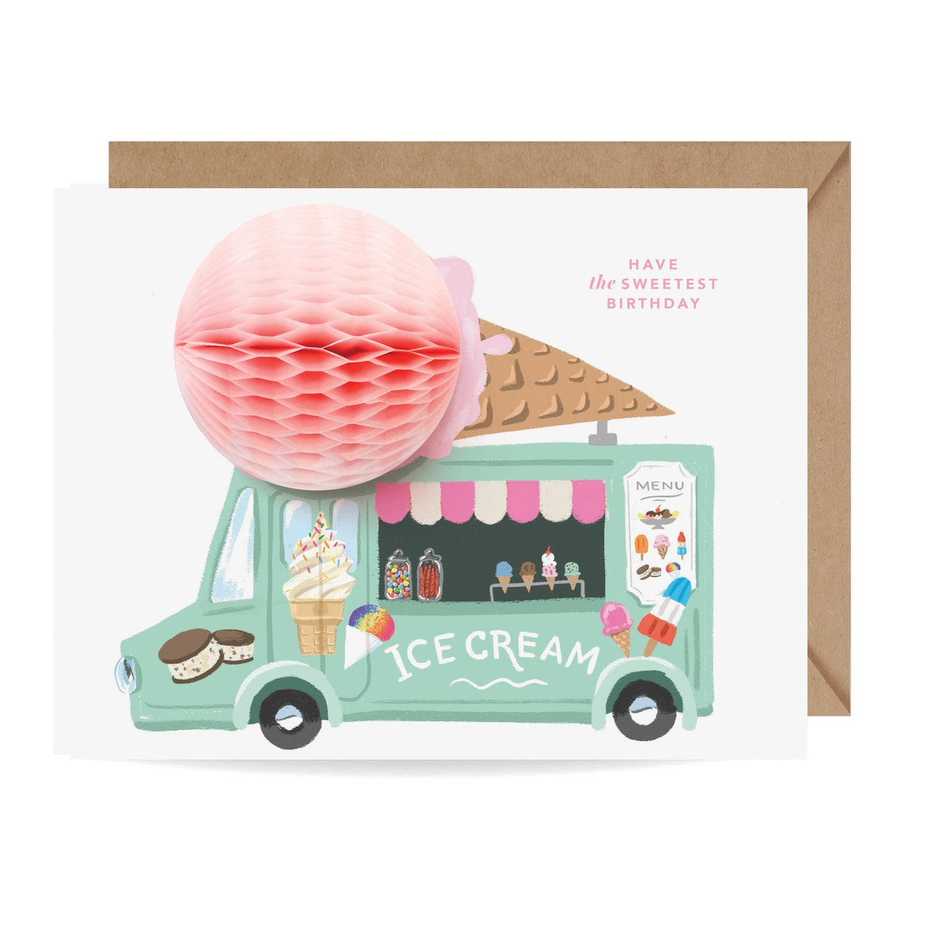 Inklings Paperie - Ice Cream Truck Birthday Pop-up Card