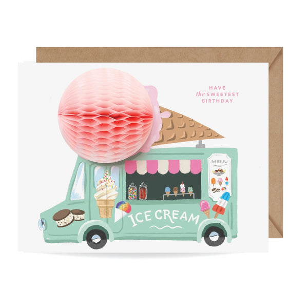 Inklings Paperie - Ice Cream Truck Birthday Pop-up Card