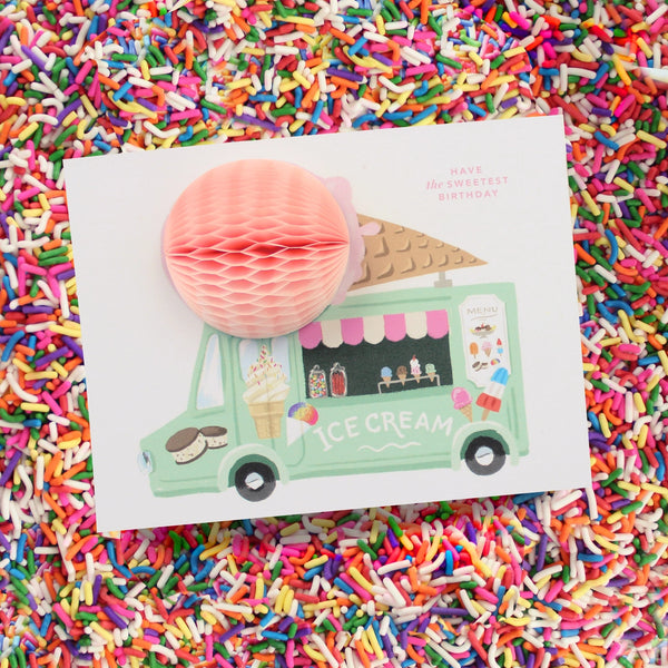 Inklings Paperie - Ice Cream Truck Birthday Pop-up Card