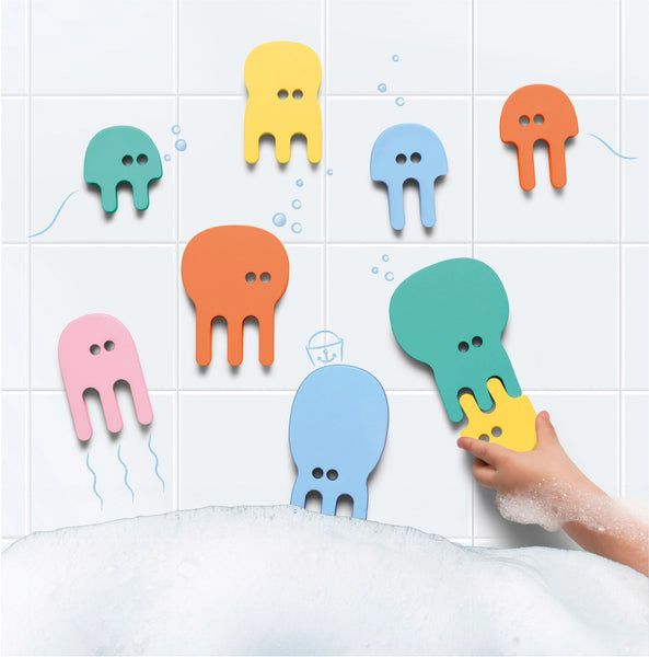 Quut Toys -  Bath Puzzle Friends - Jellyfish