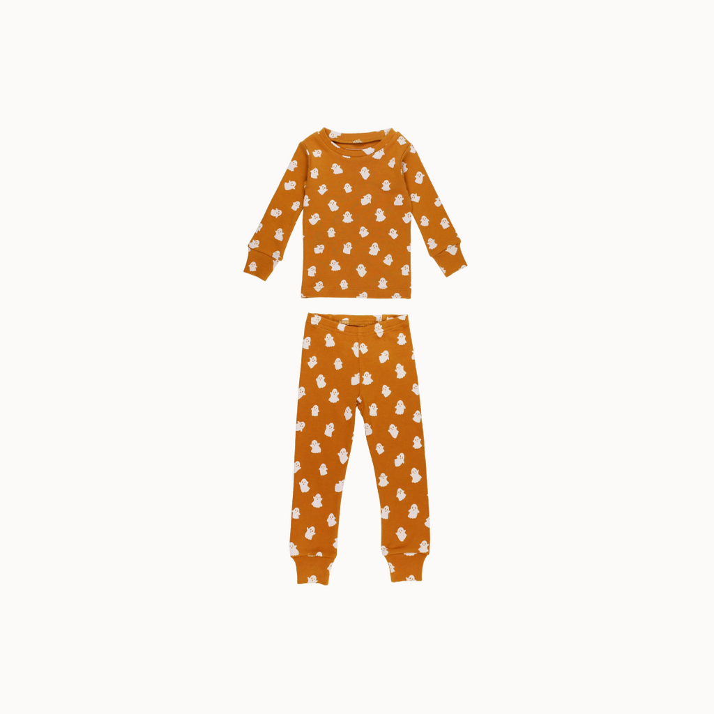 L'oved Baby - Kids' Organic L/Sleeve PJ Set - Halloween Ghosts