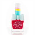 Red nail polish bottle with 'Little Lady Products' branding on a white background