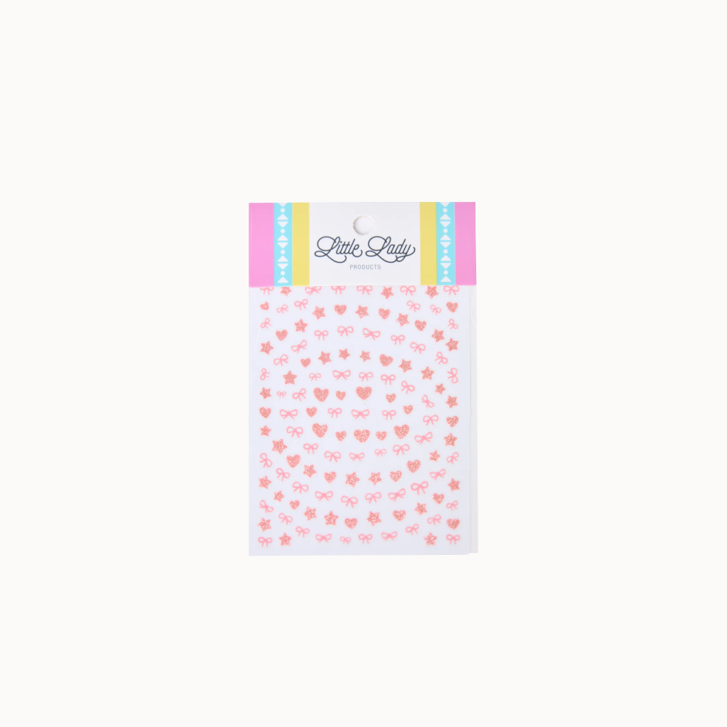 Packaging of decorative stickers with 'Little Lady' branding on a white background