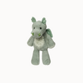 Plush dragon toy on a white background
