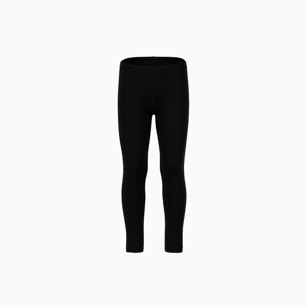 Kids black wool leggings