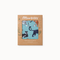 Miao Berry organic muslin swaddle set packaging with tiger design on a white background