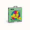 Wld Rainbow bath book cover with rainbow lion illustration