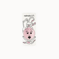 pink polish in ballerina packaging on white background