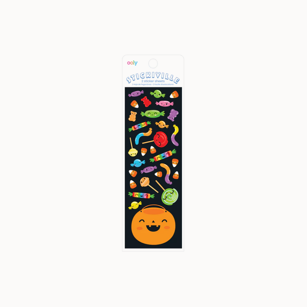 Pack of halloween candy stickers
