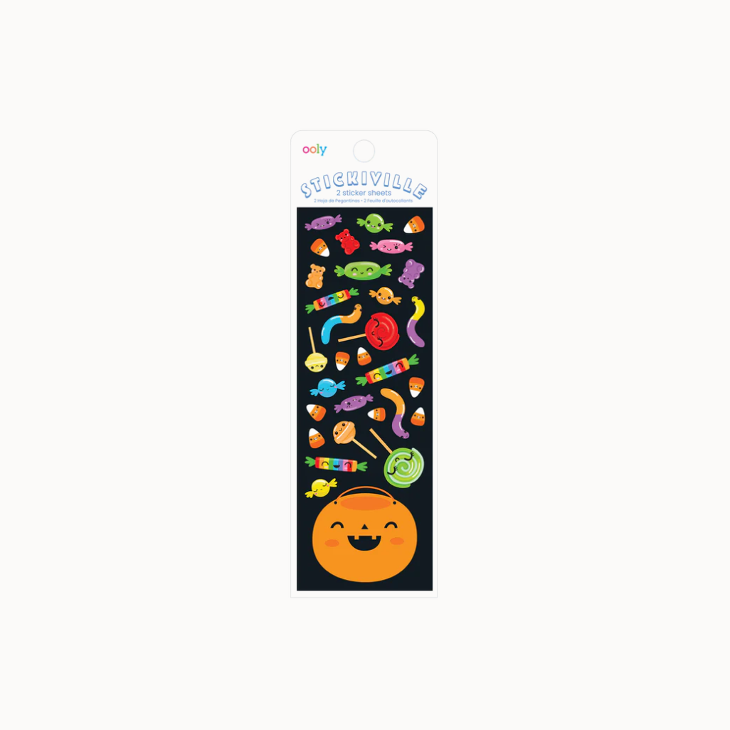 Pack of halloween candy stickers