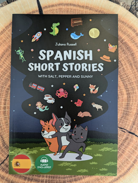 Language Mindset - Short Stories with Salt, Pepper and Sunny! Bilingual Short Stories