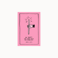 Book cover of 'OK Tarot: The Simple Deck for Everyone' by Adam J. Kurtz with a hand holding a stick on a pink background.