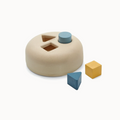 Geometric sorting toy with 3 shape blocks