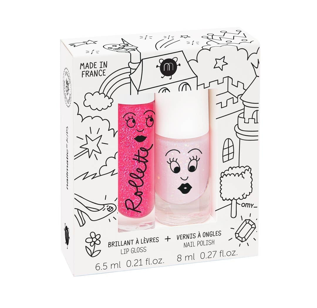 Organic Lip Gloss and Polish Duo - Fairytales