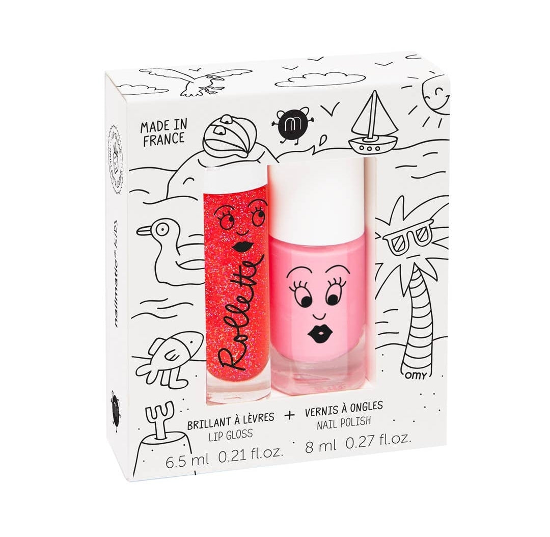 Organic Lip Gloss and Polish Duo - Holidays