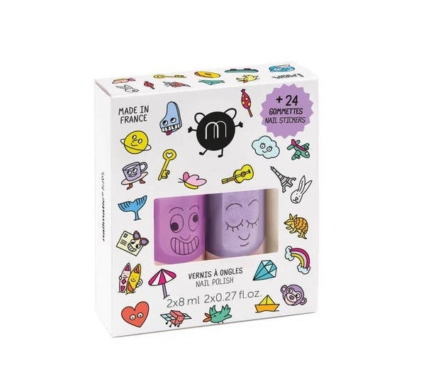 Kids Nail Polish & Sticker Set - Wow