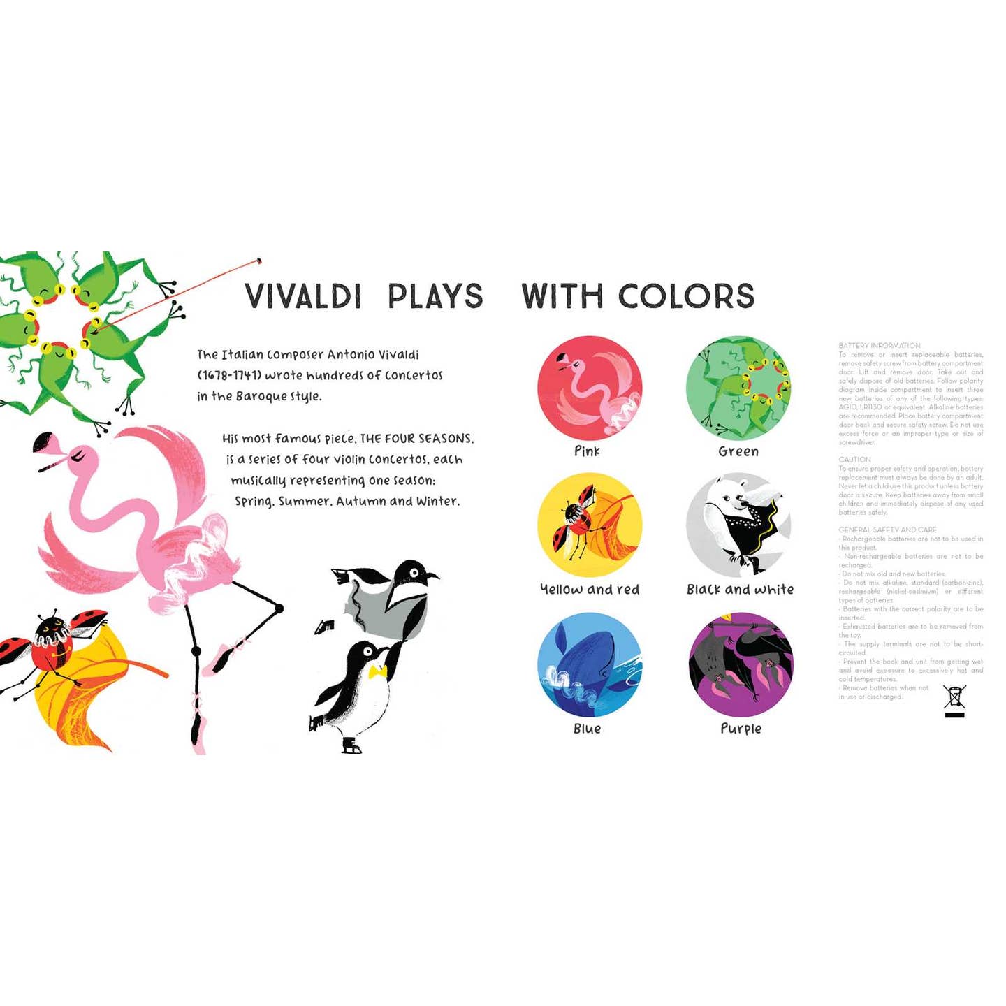 Simon & Schuster - Baby Vivaldi: A Classical Music Sound Book (with 6 Magical Melodies) By Little Genius Books