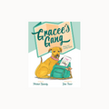 Cover of "Gracee's Gang" book, with illustration of dog next to a green backpack