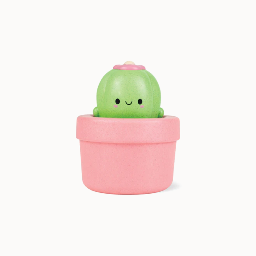 cactus toy on white background