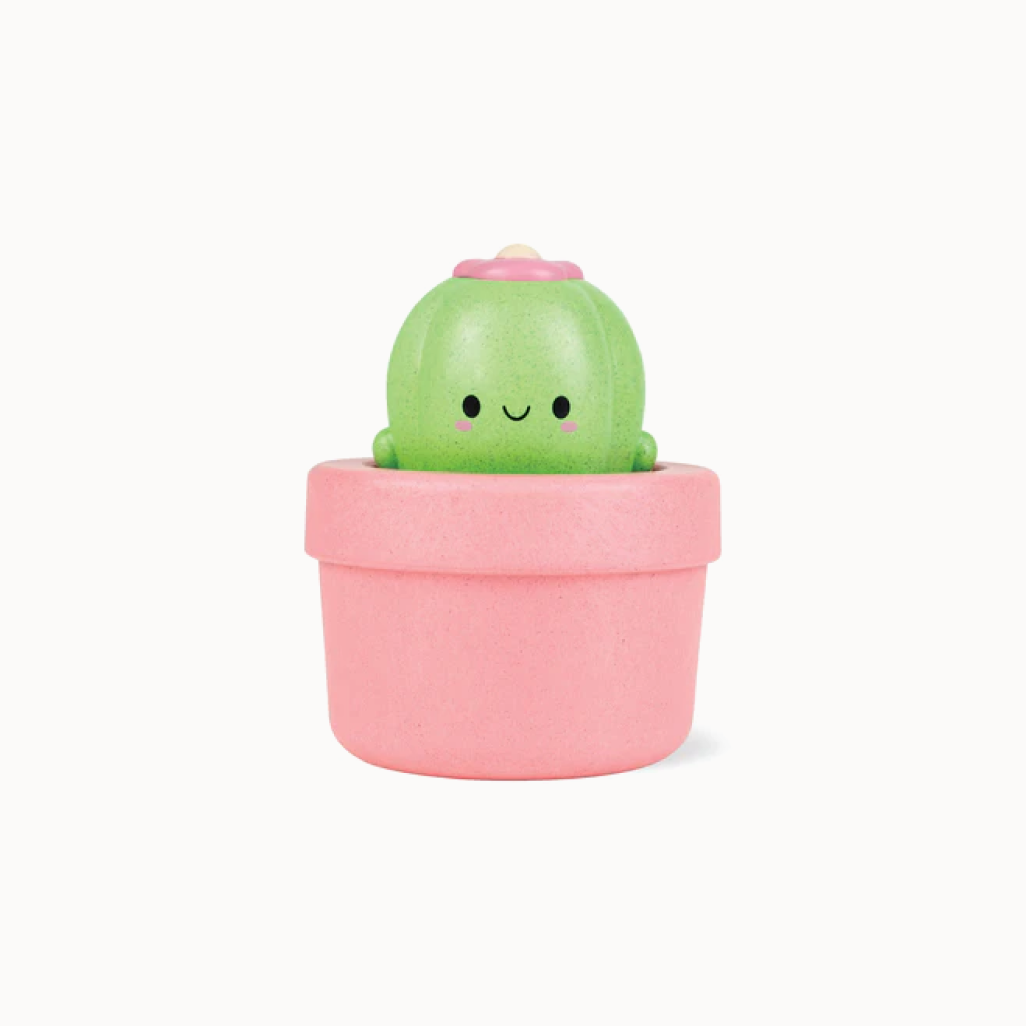 cactus toy on white background