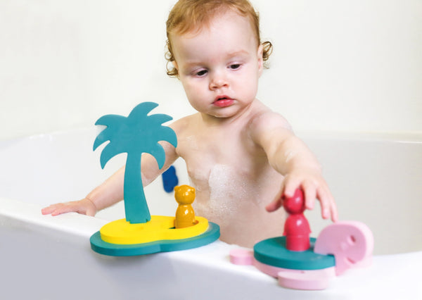 Quut Toys -  Bath Puzzle Friends - Treasure Island
