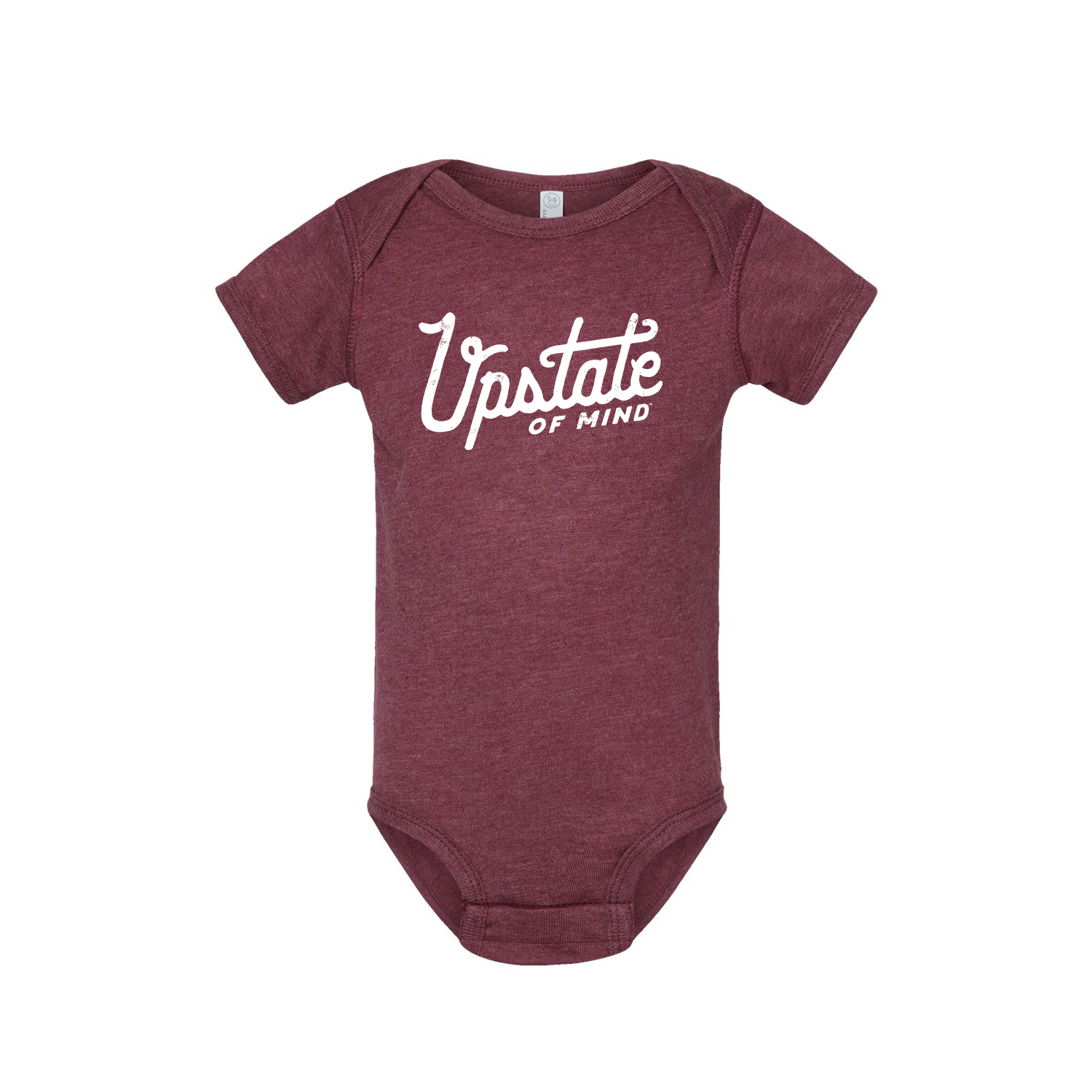 Upstate of Mind - Heritage Onesie - Burgundy Heather