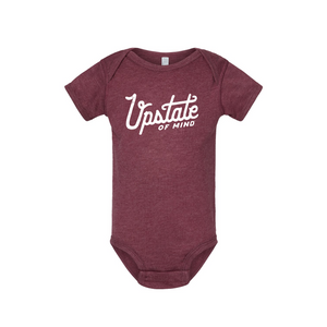 Upstate of Mind - Heritage Onesie - Burgundy Heather