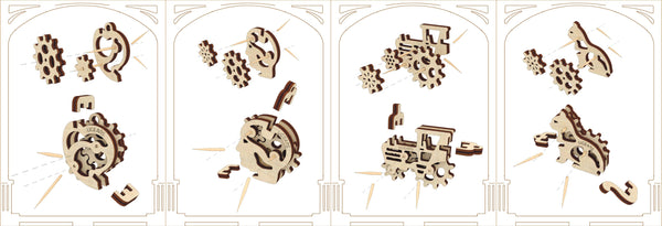 Ugears wooden Tribiks puzzle sets