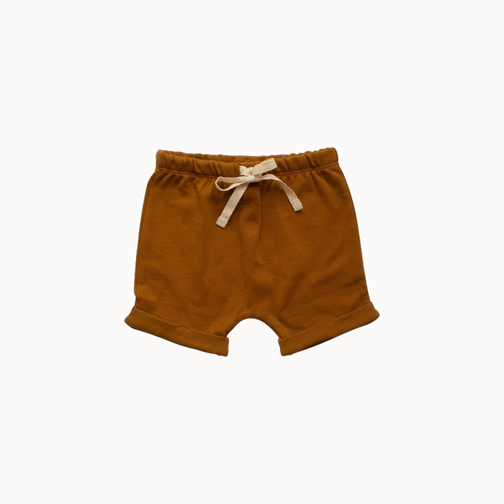 Baby and toddler brown shorts