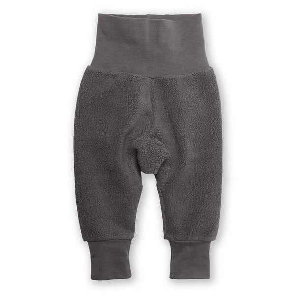Gray baby pants on a white background