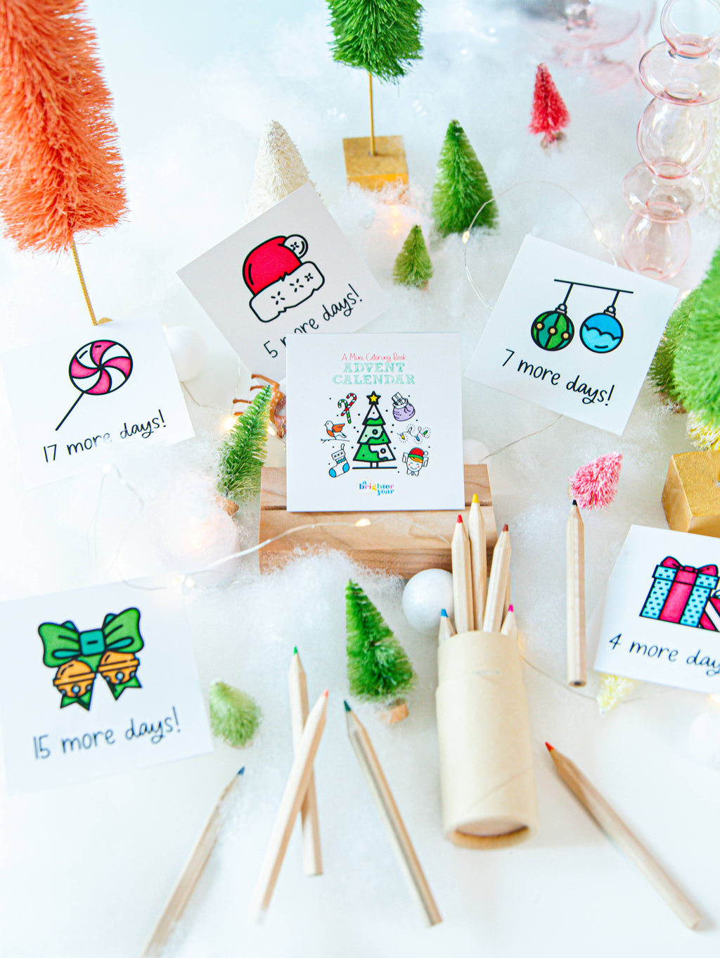 A Brighter Year - Color Your Own Advent Calendar Christmas Gift Set