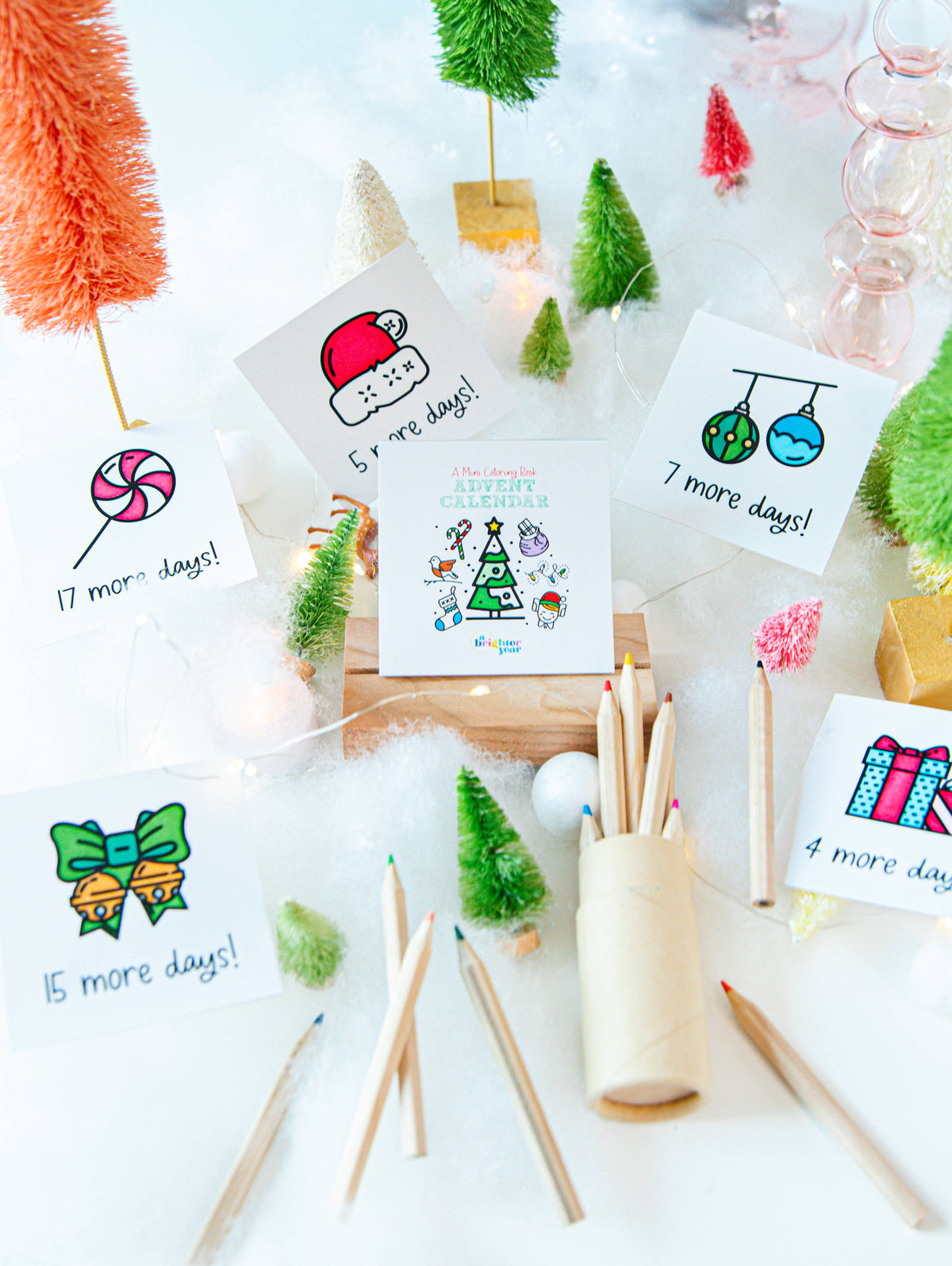 A Brighter Year - Color Your Own Advent Calendar Christmas Gift Set