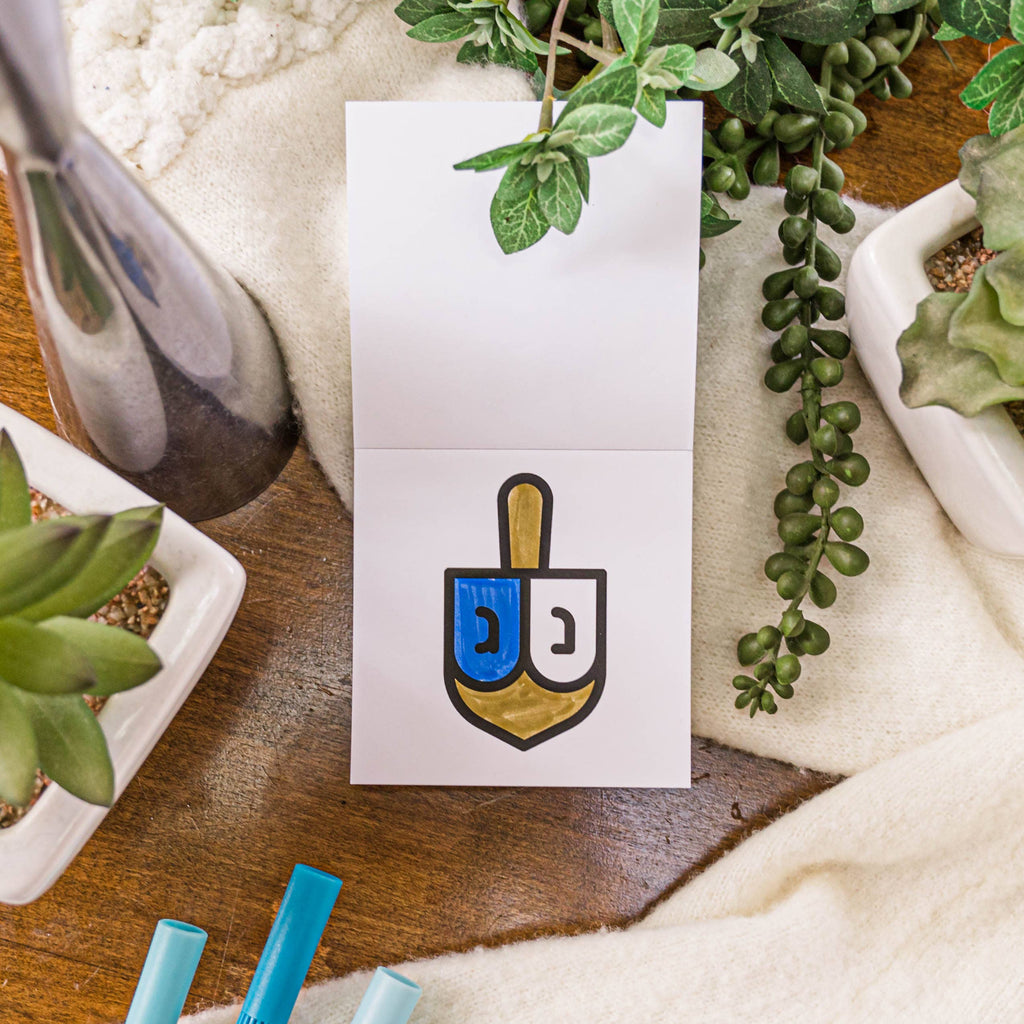 A Brighter Year - Happy Hanukkah Easy Tear Mini Coloring Book
