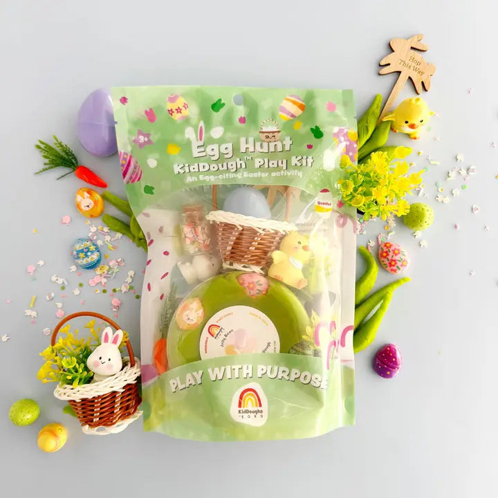 Earth Grown KidDoughs - Egg Hunt Kiddough Play Kit