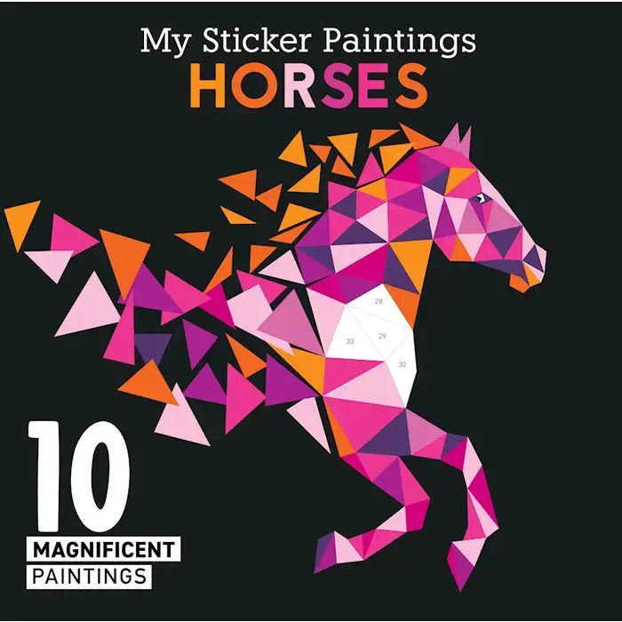 Happy Fox BOOKS - Activity Book - My Sticker Paintings: Horses