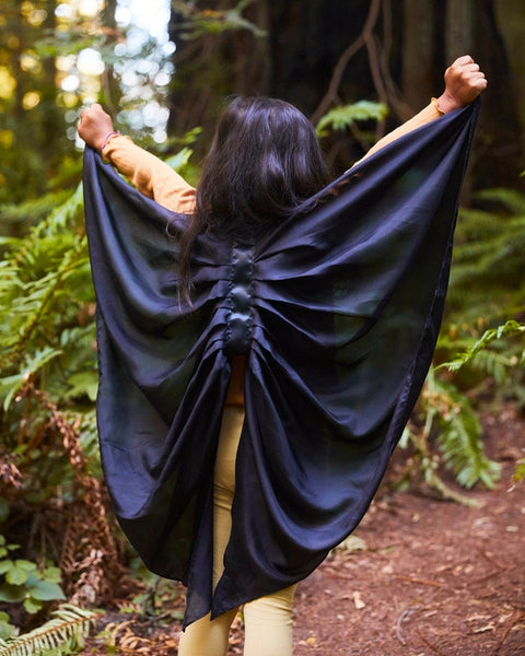 100% Silk Bat Wings - Dress-Up Play, Pretend Play, Halloween
