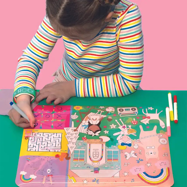 Floss and Rock - Rainbow Fairy Colouring Fun and Games Mat