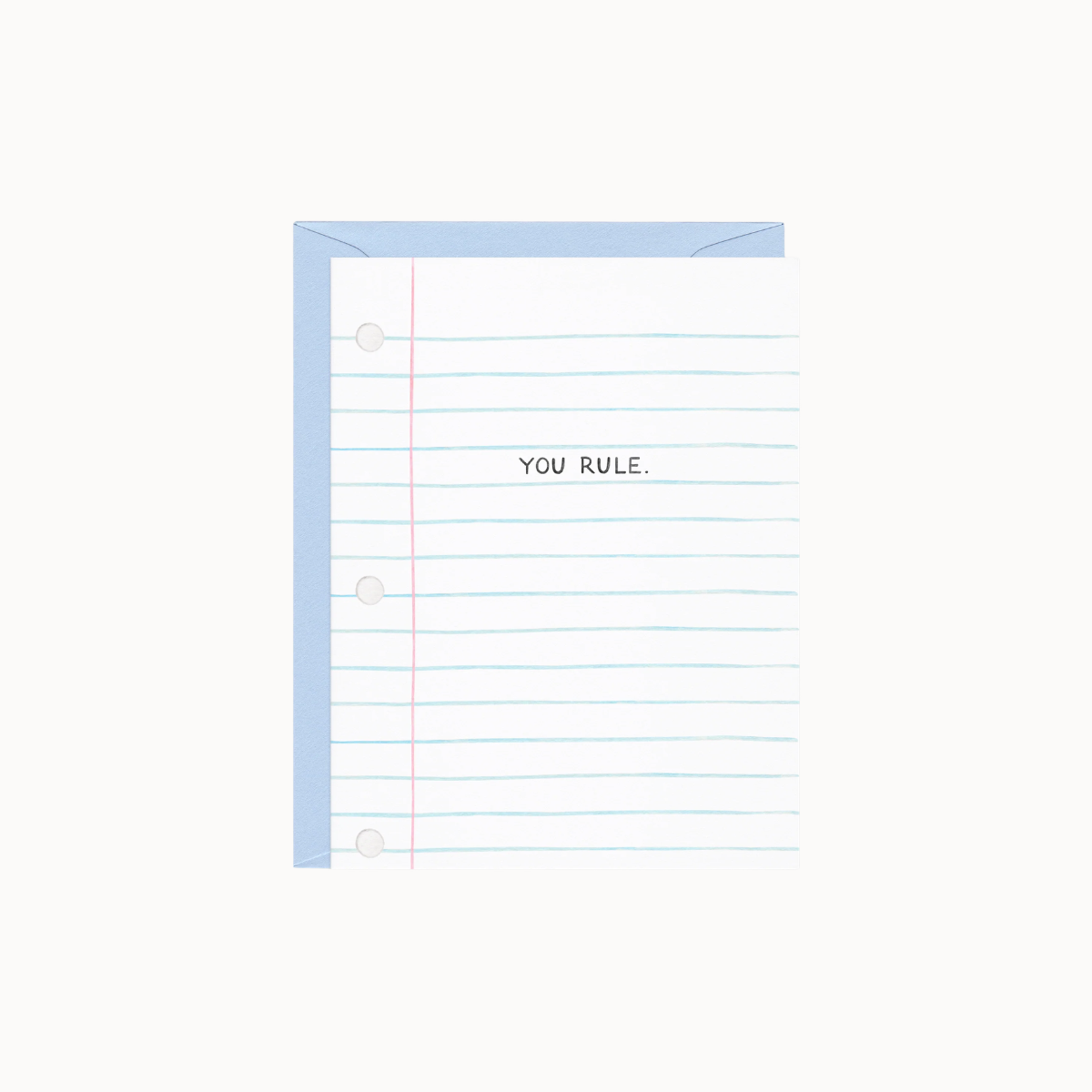 Amy Zhang - You Rule Notebook Paper - Teacher Appreciation Card