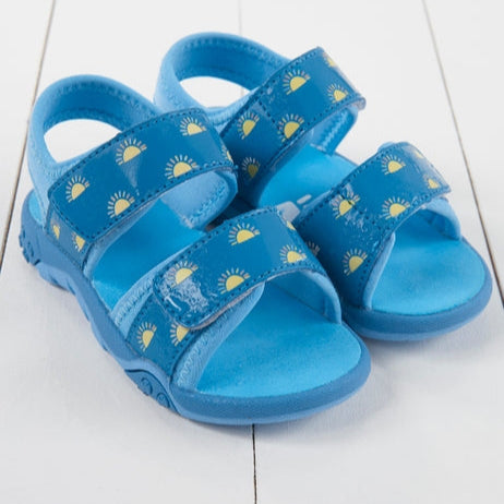 Grass & Air - Kids Cornflower Blue Color-Changing Sandals